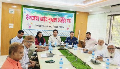 সিংড়ায় মাদক নিয়ন্ত্রণে কার্যকর পদক্ষেপের ওপর গুরুত্বারোপ