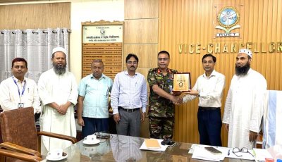 রুয়েটের উপাচার্যের সাথে বিএইউইটির উপাচার্যের সৌজন্য সাক্ষাত