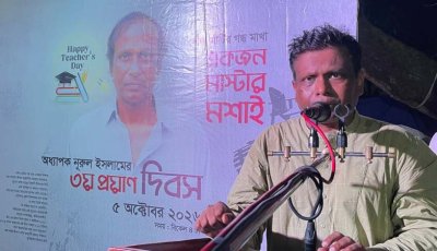 বাঘায় অধ্যাপক নূরুল ইসলামের ৩য় প্রয়াণ দিবস অনুষ্ঠিত
