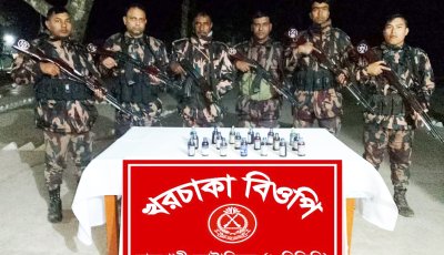 বিজিবি’র পৃথক অভিযানে বিপুল পরিমাণ মাদক ও চোরাচালানি মালামাল জব্দ