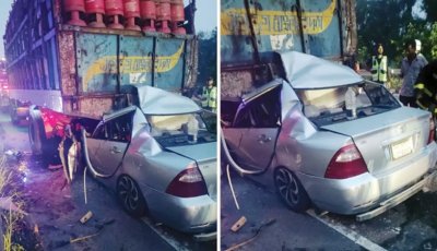ফরিদপুরে দাঁড়িয়ে থাকা ট্রাকে প্রাইভেটকারের ধাক্কা, শিশুসহ নিহত ৫