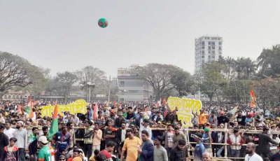 সমাবেশ শুরু, নেতাকর্মীদের বাঁধভাঙা জোয়ার
