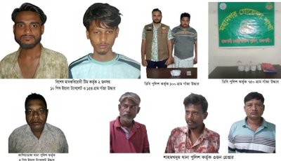 রাজশাহী জেলায় বিশেষ অভিযানের শেষ দিনের অভিযানে অবৈধ মাদকদ্রব্য উদ্ধারসহ ১৬ জন গ্রেফতার