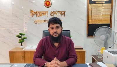 পোরশায় উপজেলা নির্বাহী অফিসারের সাথে প্রেসক্লাবের মতবিনিময়