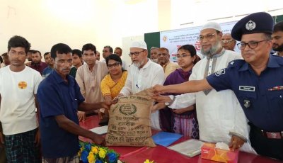 সাপাহারে বিনামূল্যে কৃষি প্রণোদনা বিতরণ