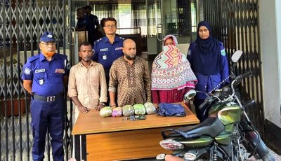 লালপুরে স্বামী-স্ত্রীসহ ৩ মাদক ব্যবসায়ী গ্রেপ্তার