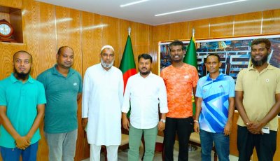 রাসিক প্রশাসক সঙ্গে রাজশাহী বধির ফোরামের নেতৃবৃন্দের সৌজন্য সাক্ষাত