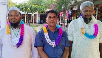 মান্দায় বানিসর বাজার বণিক সমিতির নির্বাচন : সভাপতি এমদাদুল ও সম্পাদক রাশেদুল