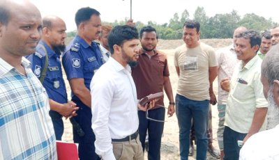 মান্দায় অবৈধভাবে মাটি কাটায় ৫০ হাজার টাকা জরিমানা