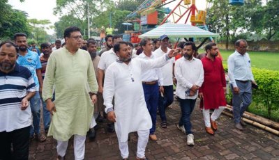 শহীদ জিয়া শিশুপার্কের আধুনিকায়নে পরিদর্শনে রাসিক প্রশাসক ও প্রাণিসম্পদ অধিদপ্তরের ডিজি