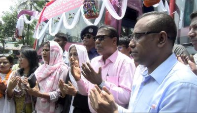 বগুড়ায় নারীদের জন্য বিশেষ বাস সার্ভিস চলাচল শুরু
