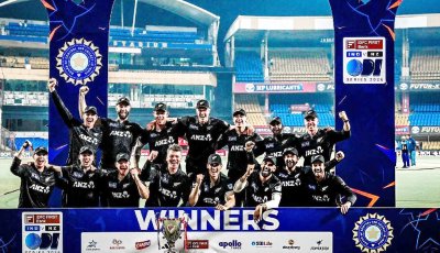 ভারতের মাটিতে প্রথম ওডিআই সিরিজ জয় কিউইদের