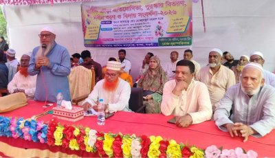 মান্দায় দাখিল পরীক্ষার্থীদের বিদায় সংবর্ধনা