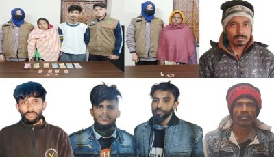 আরএমপির মাদকবিরোধী অভিযানে নারীসহ ৮জন গ্রেপ্তার