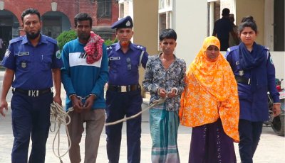 বেড়ায় অটোরিক্সা চালক ফজলু হত্যার রহস্য উদঘাটন, স্ত্রীসহ গ্রেপ্তার ৩