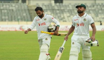 সাদমানের সেঞ্চুরির অপেক্ষায় দিন পার বাংলাদেশের