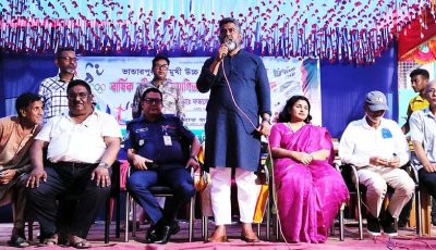 ভান্ডারপুর উচ্চ বিদ্যালয়ে বিল্ডিং নির্মাণ ও মাঠ সংস্কারের ঘোষণা দিলেন এমপি