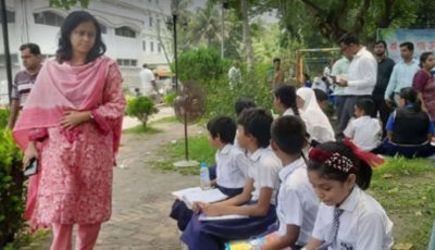 নাটোরে শিশুদের বইপাঠ ও গাছ চেনা প্রতিযোগিতা অনুষ্ঠিত