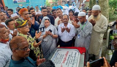 তানোরে কলেজ ও মাদ্রাসা নির্মাণের ভিত্তি প্রস্তর স্থাপন