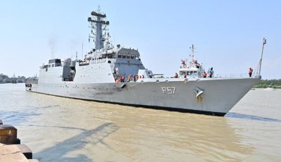 শুভেচ্ছা সফরে চট্টগ্রামে ভারতীয় যুদ্ধ জাহাজ