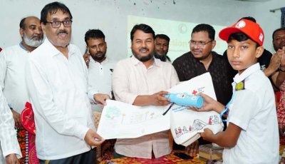 হিটওয়েভ সম্পর্কে সচেতনতা বৃদ্ধির আয়োজিত লুডু খেলা ও চিত্রাঙ্কন প্রতিযোগিতার পুরস্কার বিতরণ