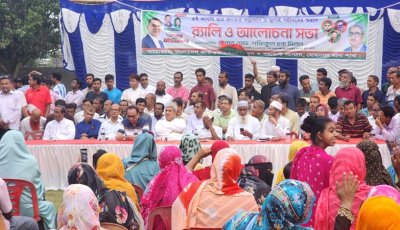 মোহনপুরে জুলাই শহীদদের স্মরণে বিএনপির র‌্যালি