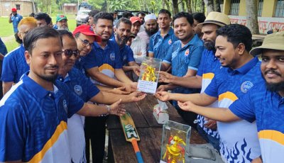 সিংড়ায় প্রশাসন-সাংবাদিক প্রীতি ক্রিকেট ম্যাচ অনুষ্ঠিত