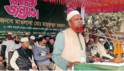 বদলগাছীতে জামায়াতের প্রার্থীর নির্বাচনী জনসভা