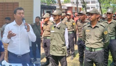 ফুলবাড়ীতে ৬১ পূজামণ্ডপে ৪০০ আনসার মোতায়েন