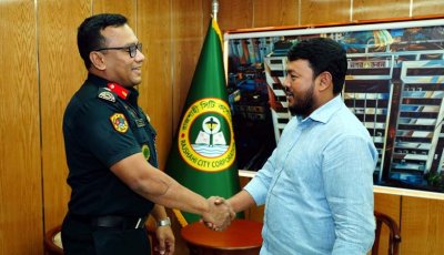 রাসিক প্রশাসকের সঙ্গে কারা প্রশিক্ষণ কেন্দ্রের কমান্ড্যান্টের সৌজন্য সাক্ষাৎ