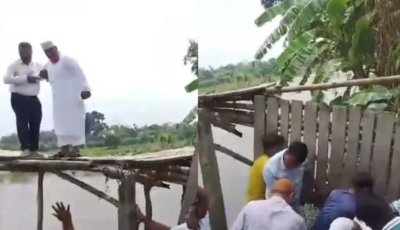 সাঁকো ভেঙে পড়লেন জামায়াতের নেতাকর্মীরা, অল্পের জন্য রক্ষা পেলেন এমপি