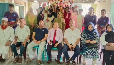 রাজশাহীতে শিশুদের স্বাস্থ্য ও শিক্ষা উপকরণ বিতরণ