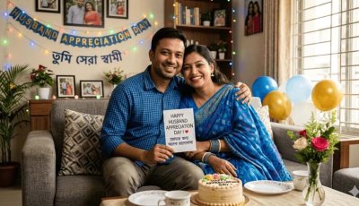 স্বামীর প্রশংসা করার দিন আজ