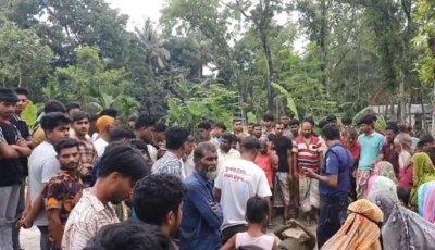 নাটোরে পুকুর থেকে রিকশাচালকের বস্তাবন্দী মরদেহ উদ্ধার