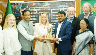 রাসিক প্রশাসকের সঙ্গে নরওয়ের ক্রিস্টিয়ানস্যান্ড সিটির ডেপুটি মেয়রের সৌজন্য সাক্ষাৎ,