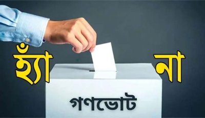 গণভোটে ‘হ্যাঁ’র পক্ষে প্রচার: ১ কোটি টাকা দিয়েছে কেন্দ্রীয় ব্যাংক, বললেন বৈছাআর রিফাত
