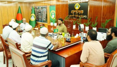 রাসিক প্রশাসকের সাথে বিভিন্ন মসজিদ কমিটির নেতৃবৃন্দের সৌজন্য সাক্ষাৎ