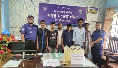 চাঁপাইনবাবগঞ্জে মাদকবিরোধী বিশেষ অভিযানে ২১ জন গ্রেফতার