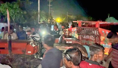আদমদীঘিতে ত্রিমুখী সংঘর্ষে অটোরিকশা চালক নিহত