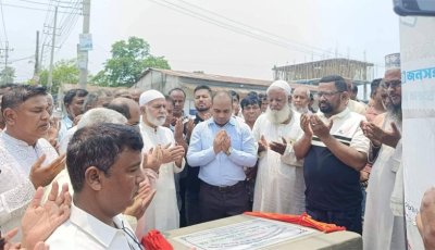 পার্বতীপুরে দুটি নতুন সড়ক ও ড্রেনেজ কাজের উদ্বোধন