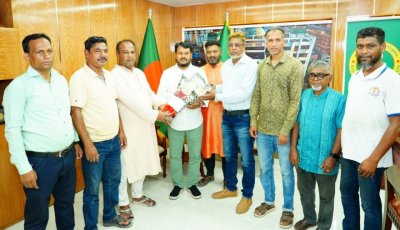 রাসিক প্রশাসকের সঙ্গে বিপিজেএর নবনির্বাচিতদের সৌজন্য সাক্ষাৎ