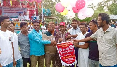পার্বতীপুরে ফুটবল টুর্নামেন্টে দাউদপুর ফুটবল একাডেমি জয়ী