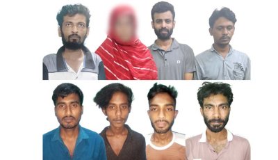 নগরীতে নারীসহ ৮ মাদক ব্যবসায়ী গ্রেপ্তার