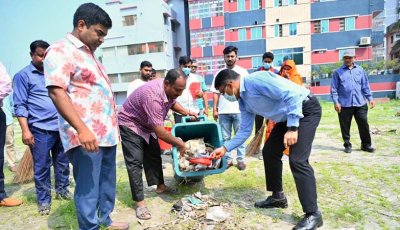 রাজশাহীতে জাতীয় ডেঙ্গু প্রতিরোধ ও পরিচ্ছন্নতা অভিযান