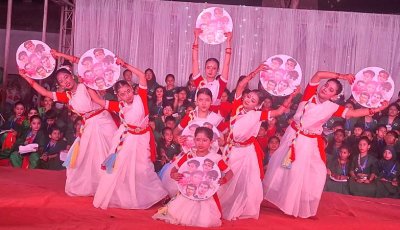 নওগাঁয় একসাথে ১৭৫ শিল্পী নিয়ে শতধ্বনিতে স্বাধীনতার ঝংকার