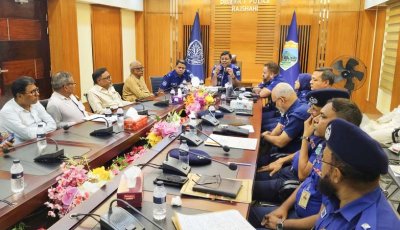 আসন্ন দুর্গাপূজায় নিরাপত্তা নিশ্চিতে জেলা পুলিশের মতবিনিময় সভা