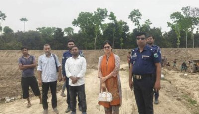 বাঘায় অবৈধ পুকুর খননের অভিযোগে ৫০ হাজার টাকা জরিমানা