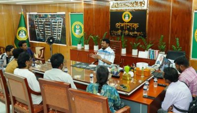 রাসিক প্রশাসকের সাথে রাজশাহী অনলাইন সাংবাদিক  ফোরামের নবনির্বাচিত নেতৃবৃন্দের সৌজন্য সাক্ষাৎ
