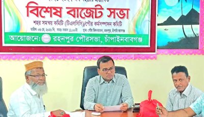 রহনপুর পৌরসভার ২৮ কোটি টাকার প্রস্তাবিত বাজেট ঘোষণা