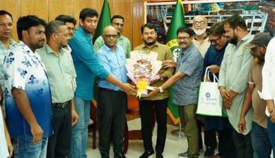 রাসিক প্রশাসকের সঙ্গে রাজশাহী সরকারি পলিটেকনিক ইনস্টিটিউট অ্যালামনাই অ্যাসোসিয়েশনের সৌজন্য সাক্ষাৎ